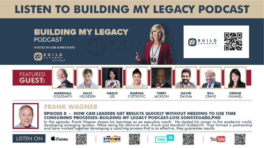 Episode 8 – How Can Leaders Get Results Quickly Without Needing to Use Time Consuming Processes-Building My Legacy Podcast-Lois Sonstegard,PhD